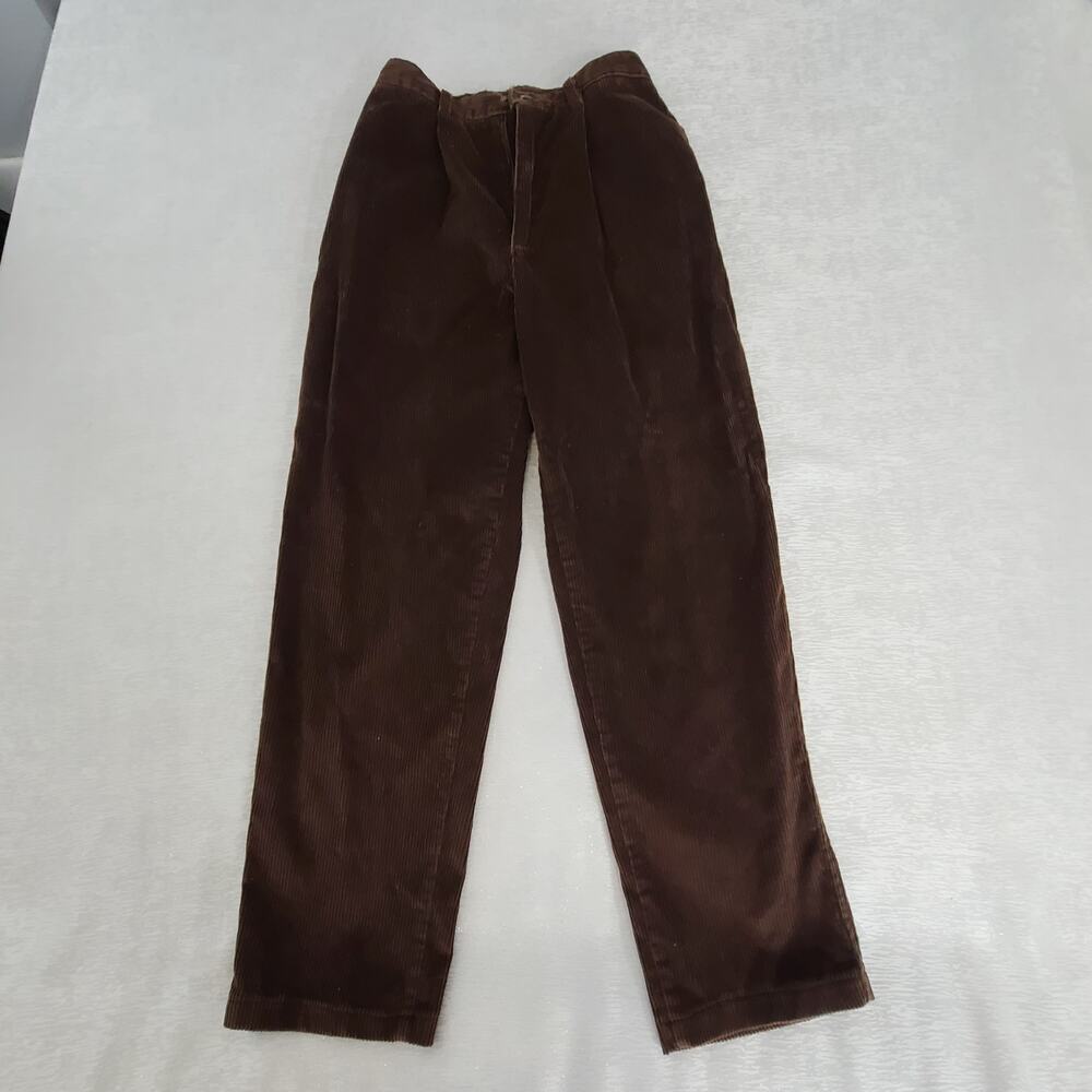 Lands End vintage ladies corduroy pants brown Size 6P 90's style dark academia - Picture 3 of 8